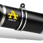 Arrow Full Exhaust System with Thunder "Dark" Aluminum Silencer | Yamaha MT-07 (2025)