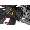 Arrow Racing Works DARK Nichrom Slip On Exhaust System with CF End Caps | Suzuki GSX-8 R/S (2023-2025)