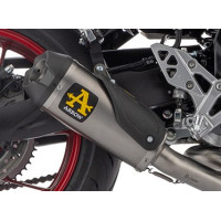Arrow Racing Works Titanium Exhaust System with CF End Caps | Suzuki | GSX-8T / GSX-8TT