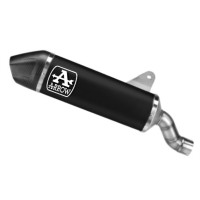 Arrow Indy Race DARK Aluminum Silencer Exhaust w/ Carbon end cap | Ducati | Desert X (2026)