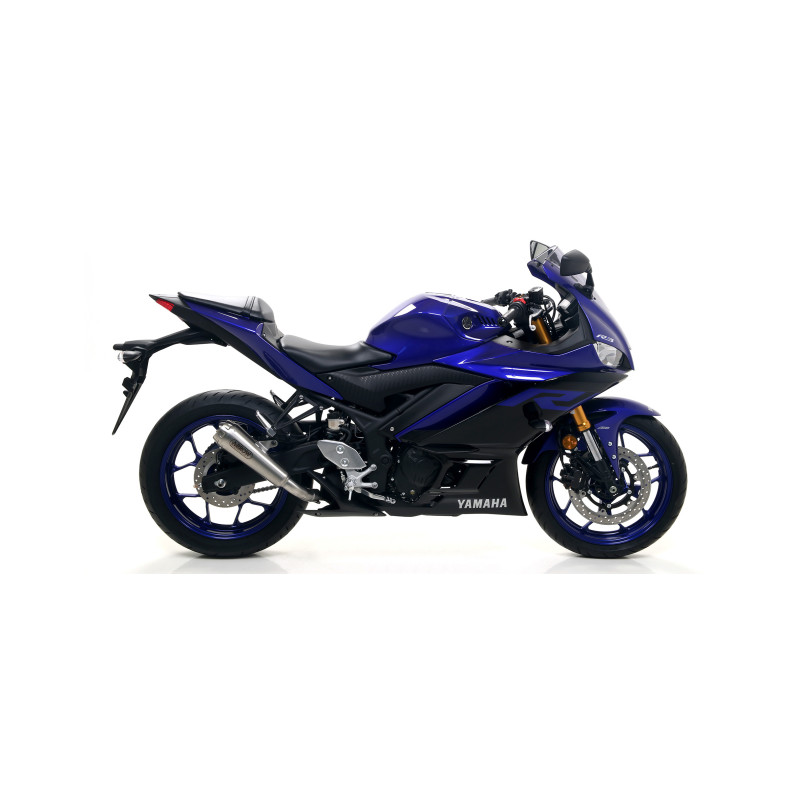 Arrow Pro Race Nichrom Slip On Muffler for 2019-2020 Yamaha YZF-R3