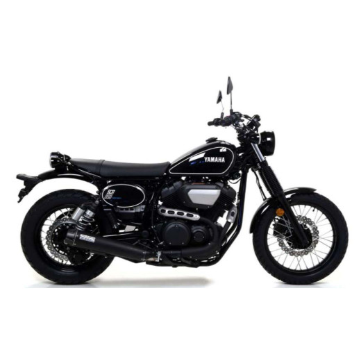 Arrow Rebel Silencer with Aluminum "Dark" End Cap - 2017-20 Yamaha SCR 950 Arrow Rebel Silencer with Aluminum "Dark" End Cap - 2017-20 Yamaha SCR 950