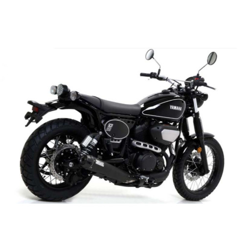 Arrow Rebel Silencer with Aluminum "Dark" End Cap - 2017-20 Yamaha SCR 950 Arrow Rebel Silencer with Aluminum "Dark" End Cap - 2017-20 Yamaha SCR 950