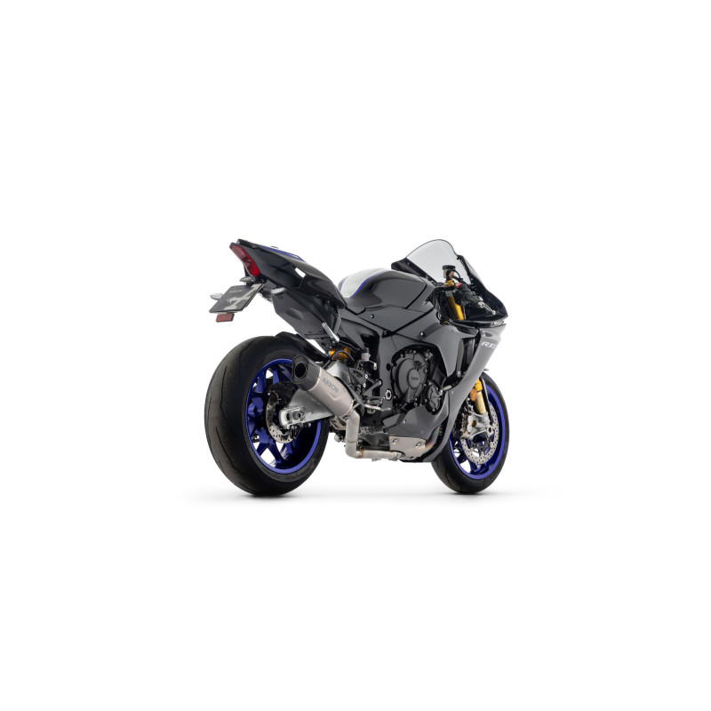 Arrow Exhaust Half System | Indy Race EVO Titanium Silencer + Titanium Link Pipe 60mm | Yamaha R1 (2015-2025) Arrow Exhaust Half System | Indy Race EVO Titanium Silencer + Titanium Link Pipe 60mm | Yamaha R1 (2015-2025)