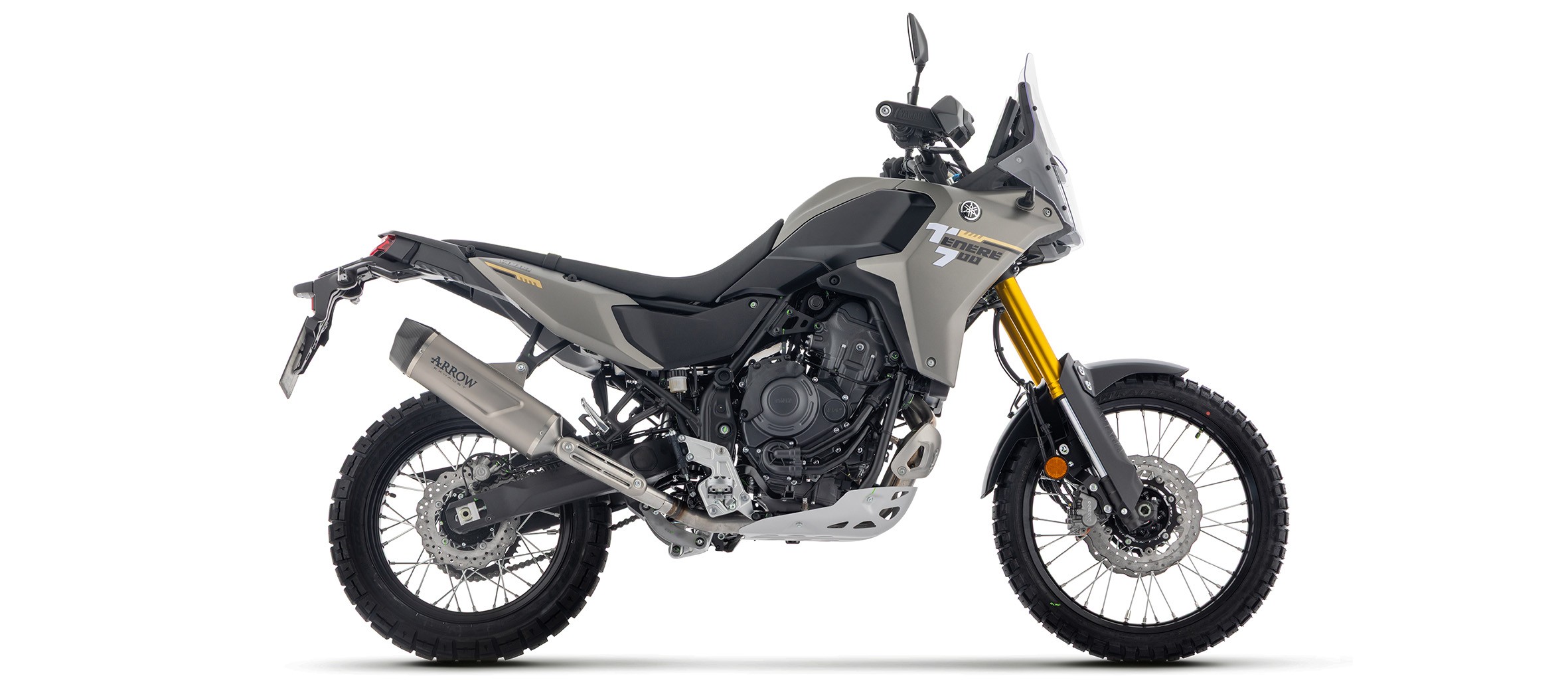 Arrow Racing Indy Race EVO Aluminum Exhaust Silencer | Yamaha | Tenere 700 (2025)