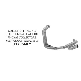 Arrow Racing Headers For Works Silencer 2021 Yamaha MT - 07 Arrow Racing Headers For Works Silencer 2021 Yamaha MT - 07