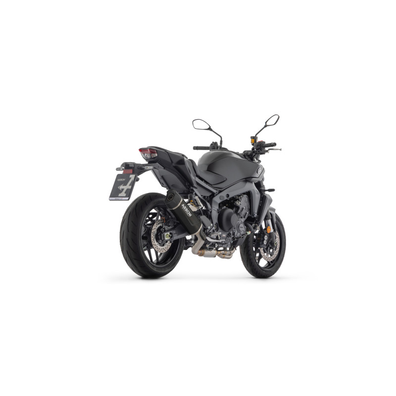 Arrow Indy Race EVO "DARK" Aluminum Silencer Exhaust w/ CF End Cap | Yamaha MT-09 / SP (2024-2025)