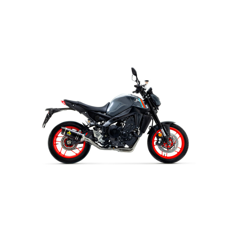 Arrow Racing Aluminum DARK Silencer with Carbon end cap  - Yamaha MT-09 (2021-2023)