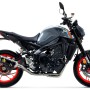 Arrow Racing Aluminum DARK Silencer with Carbon end cap  - Yamaha MT-09 (2021-2023)