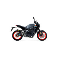 Arrow Racing Titanium WORKS Dark Silencer with CF end cap - Yamaha MT-09 (2021-2023)