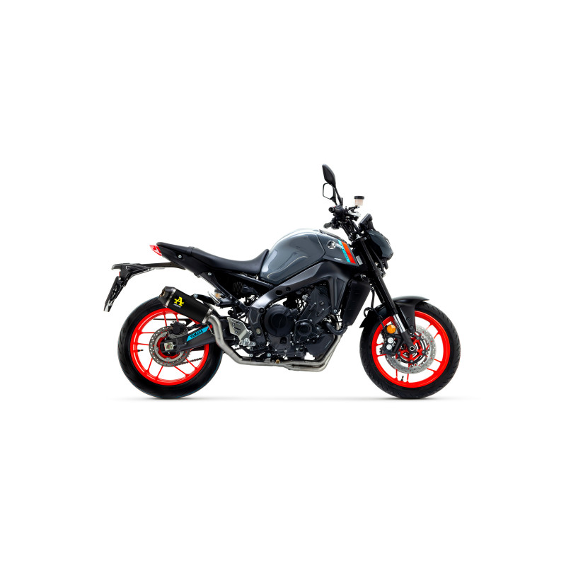 Arrow Racing Titanium WORKS Dark Silencer with CF end cap - Yamaha MT-09 (2021-2023)