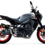 Arrow Racing Titanium WORKS Dark Silencer with CF end cap - Yamaha MT-09 (2021-2023)
