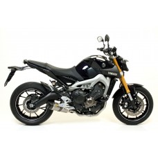 Arrow  Street Thunder Full Exhaust System with Titanium Canister / Carbon End Cap - Yamaha FZ-09 / MT-09