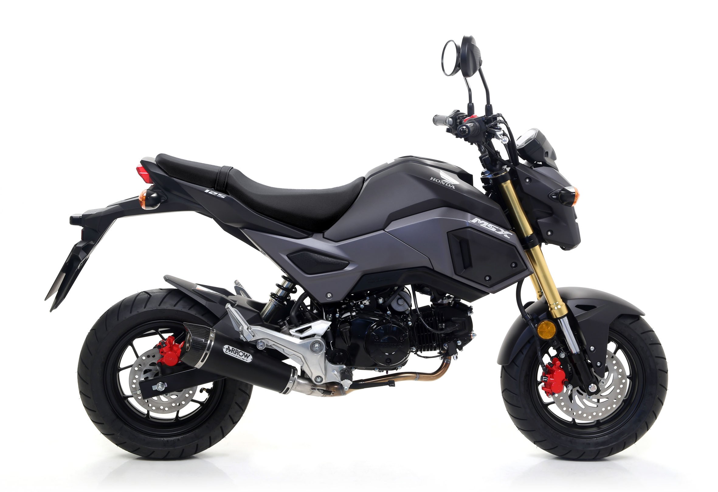 Arrow Dark Nichrom X-Kone Slip-On Muffler for 2016+ Honda MSX125SF Grom