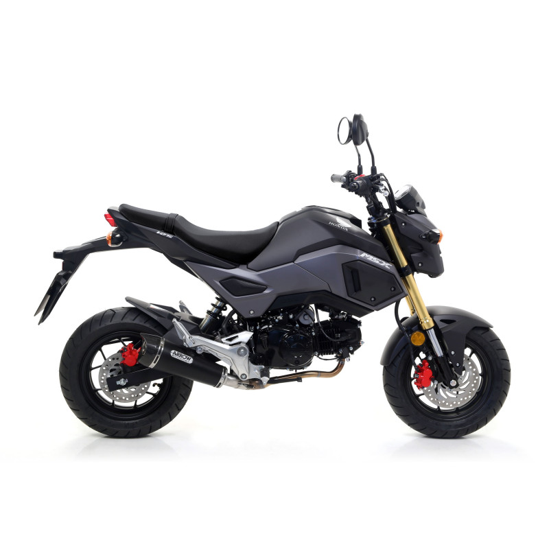 Arrow Dark Nichrom X-Kone Slip-On Muffler for 2016+ Honda MSX125SF Grom