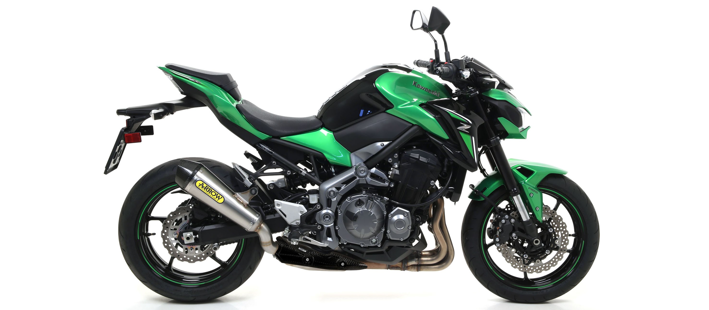 Arrow X-Kone Full Exhaust System with Titanium Canister / Carbon End Cap - Kawasaki Z900 17+