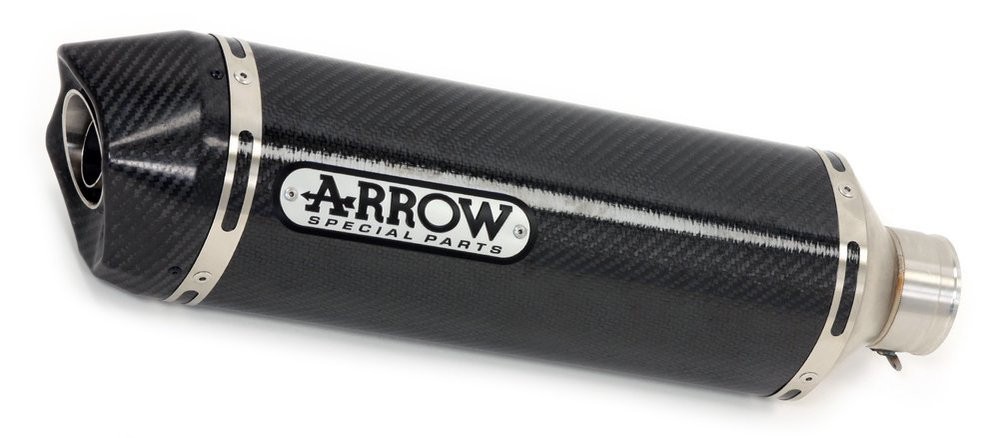 Arrow Race-Tech Carbon Fiber Slip On Muffler - Kawasaki Ninja 400 (2018-19)