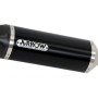 Arrow Street Thunder Full Exhaust System w/ Dark Aluminum / Carbon Fiber Muffler - Yamaha FZ-09 / MT-09