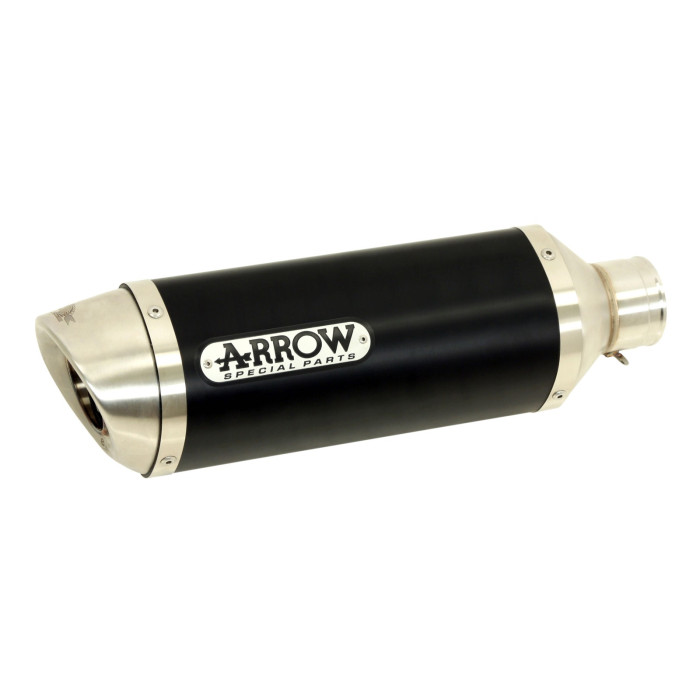 Arrow Thunder Aluminum Dark Slip On Muffler - 2017-2019 KTM RC390