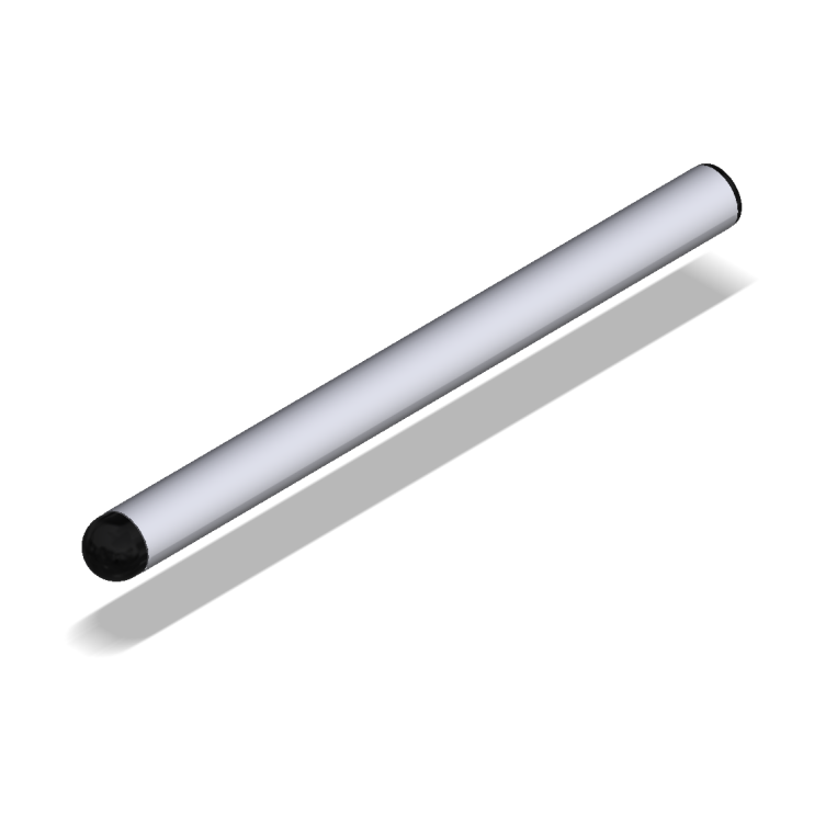 Attack Performance Handlebar Tube, With Ends, Silver, 245mm Attack Performance Handlebar Tube, With Ends, Silver, 245mm