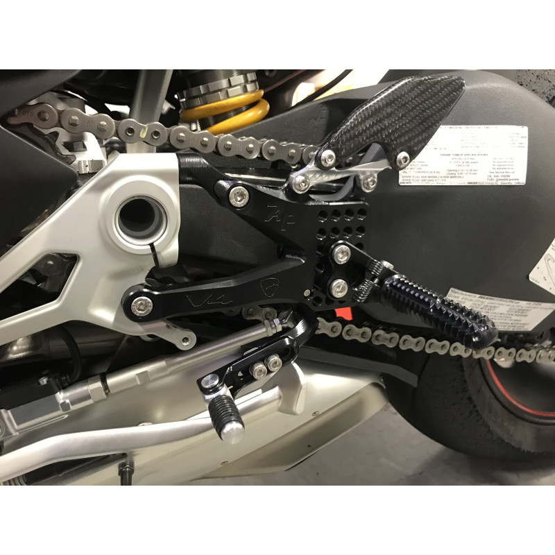 Attack Performance Billet Aluminum Adustable Rearsets for Ducati V4 Panigale