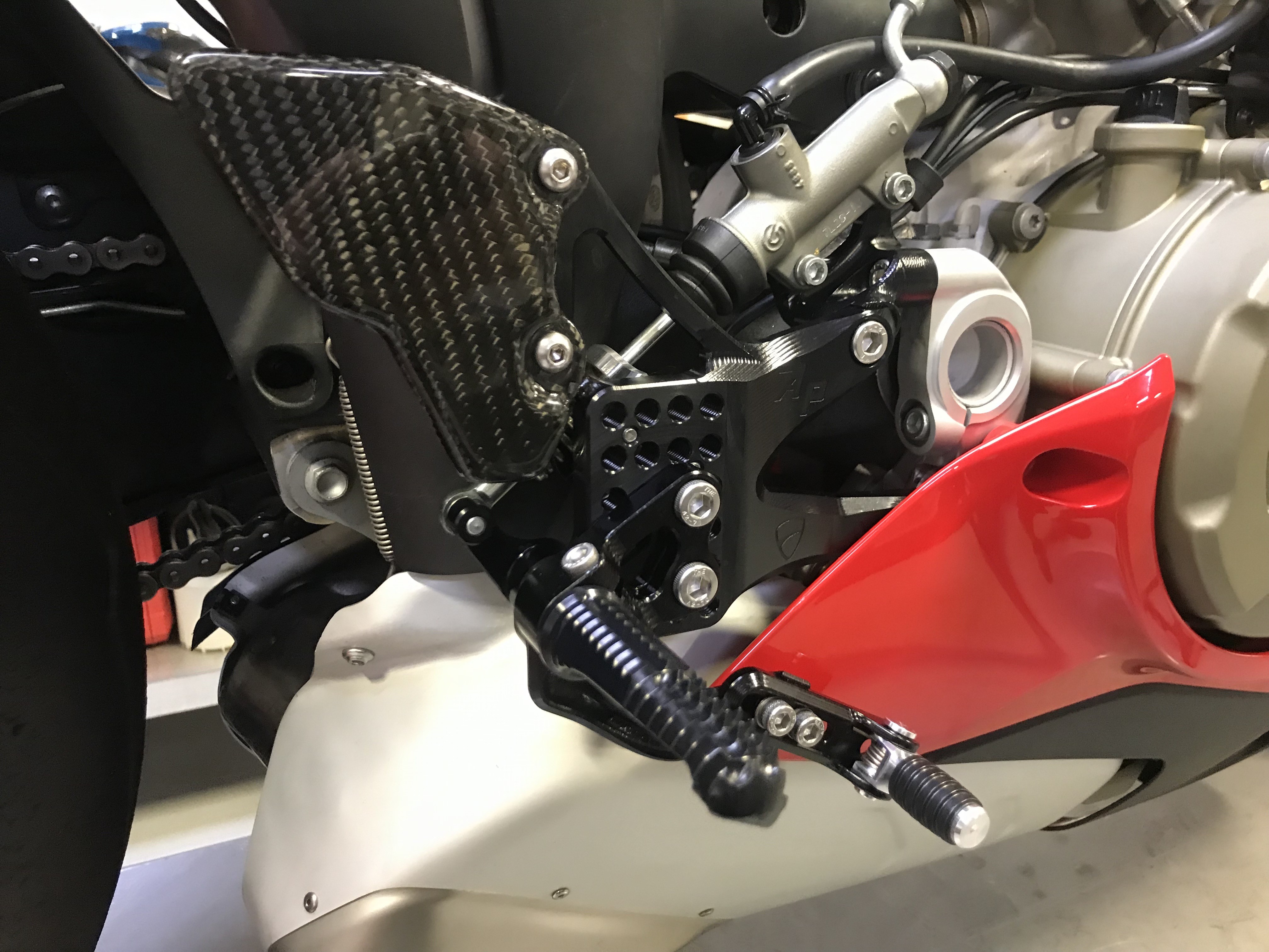 Attack Performance Billet Aluminum Adustable Rearsets for Ducati V4 Panigale