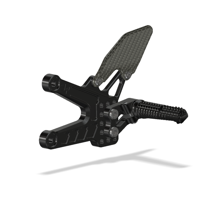 Attack Performance Rearset Kit w/Carbon Heel Guards - Yamaha YZF-R6 (2006-2024)
