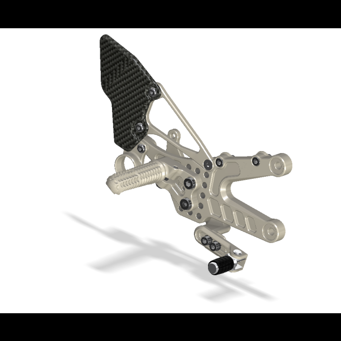 Attack Performance Rearset Kit w/Carbon Heel Guards - Yamaha YZF-R6 (2006-2024)