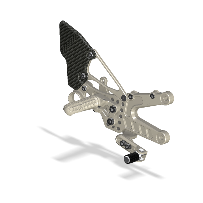 Attack Performance Rearset Kit w/Carbon Heel Guards - Yamaha YZF-R6 (2006-2024)