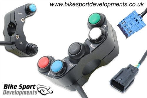 Bike Sport Developments - Plug & Play Left Side Button Pod - 17-19 Honda CBR1000RR w/ HRC Kit Harness