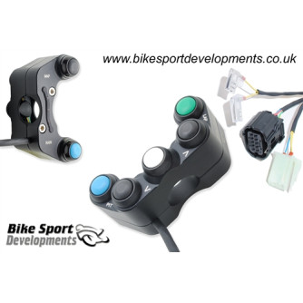 Bike Sport Developments - Plug & Play Left Side Button Pod - 2020 Yamaha YZF-R1 w/ YEC Kit Harness