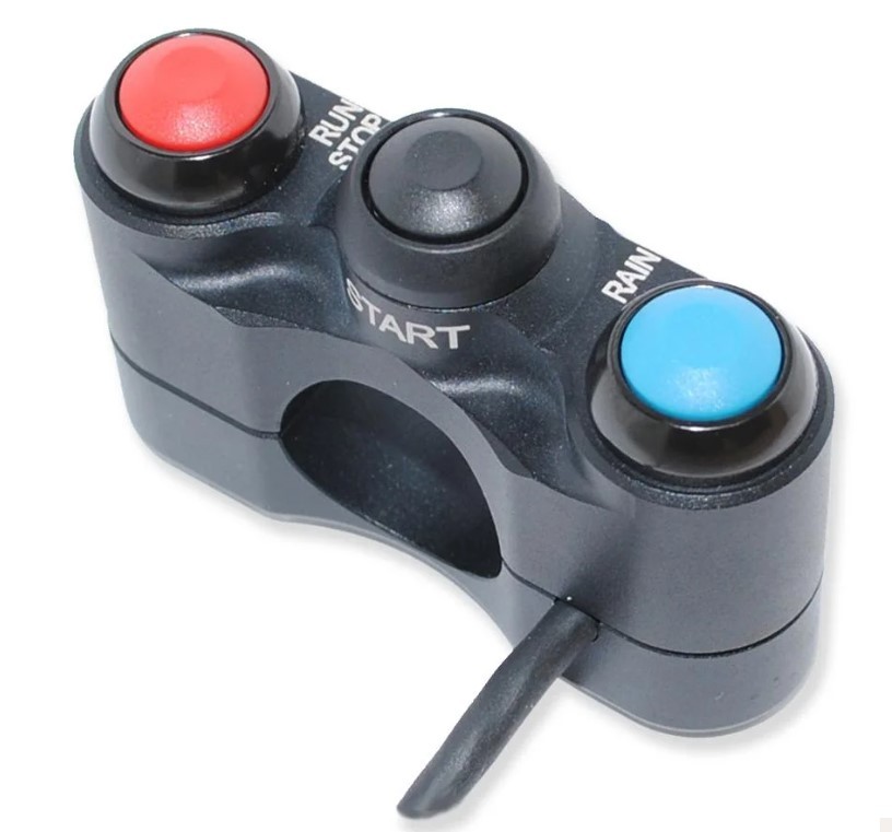 Bike Sport Developments - 3 Function Switch - Handlebar Mount | Stop - Run / Start / Rain| Kawasaki ZX-6R 636 (2019 - 2024)
