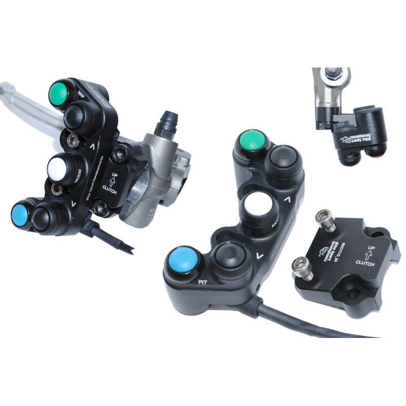 Bike Sport Developments - New Style Mount Yamaha 2015+ YZF-R1 / R1M / R1S Left Side Button Pod - Plug and Play - YEC HARNESS / ECU