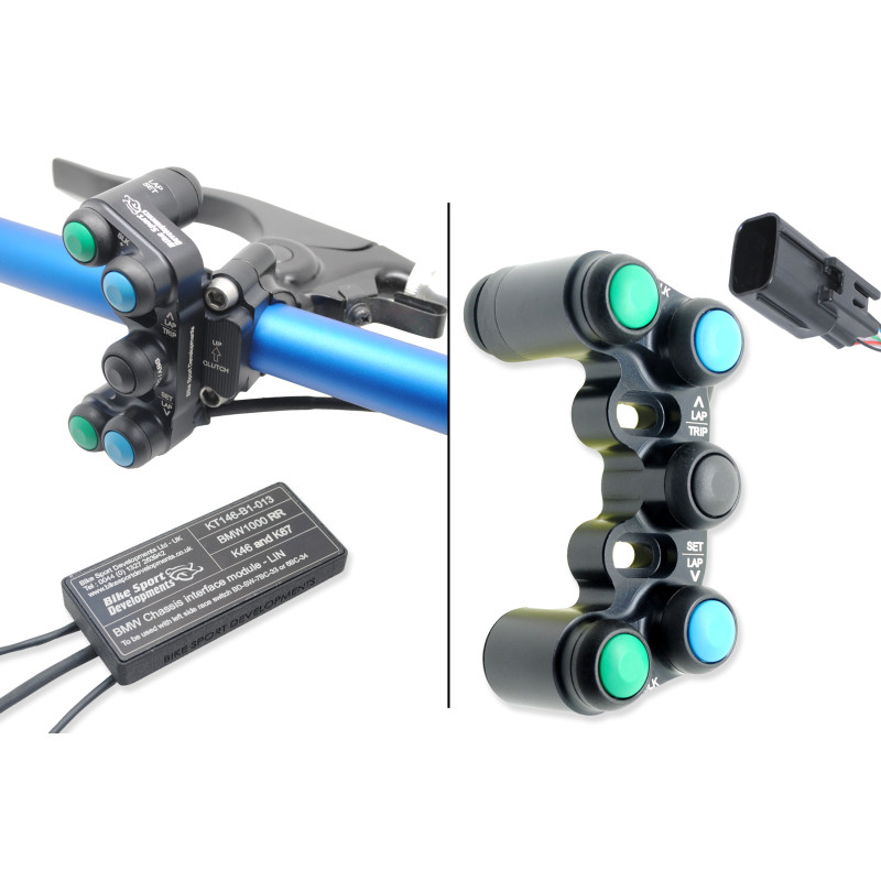 Bike Sport Developments - Plug & Play Left Button Pod (Clutch Mount) - 2013-2018 BMW S1000RR