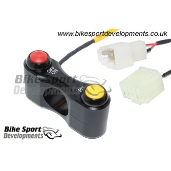 Bike Sport Developments - Plug & Play Left Side Button Pod - Yamaha 08-16 YZF-R6 - YEC Kit Harness Bike Sport Developments - Plug & Play Left Side Button Pod - Yamaha 08-16 YZF-R6 - YEC Kit Harness