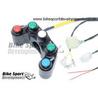 Bike Sport Developments - Plug and Play 5 Button Switch Pod - 12-14 Yamaha YZF-R1 with YEC Kit Harness