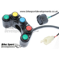 Bike Sport Developments - Plug & Play Left Side Button Pod - Yamaha 2017+ YZF-R6 - YEC Kit Harness