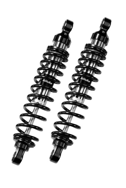 Bitubo Road Rear Twin Shocks For Harley Davidson Road Glide Special 2017 - 2021 ( 306mm , Black , Chrome )