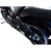 Bitubo Road Rear Twin Shocks ( Piggy Back Tank ) For Harley Davidson V-ROD N.R. Special 2007 - 2016 ( 321mm ) ( Black )