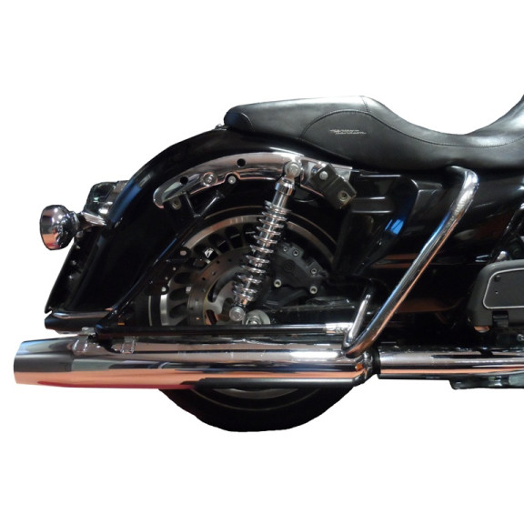 Bitubo Road Rear Twin Shocks For Harley Davidson Road King  1999 - 2008 ( 306mm , Chrome )