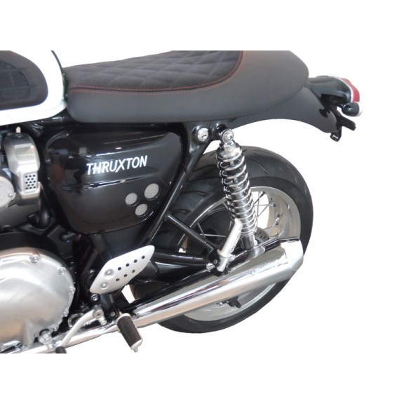 Bitubo Road Rear Twin Shocks For Triumph Thruxton RS 2019 - 2021 ( 386mm ) ( Chrome )
