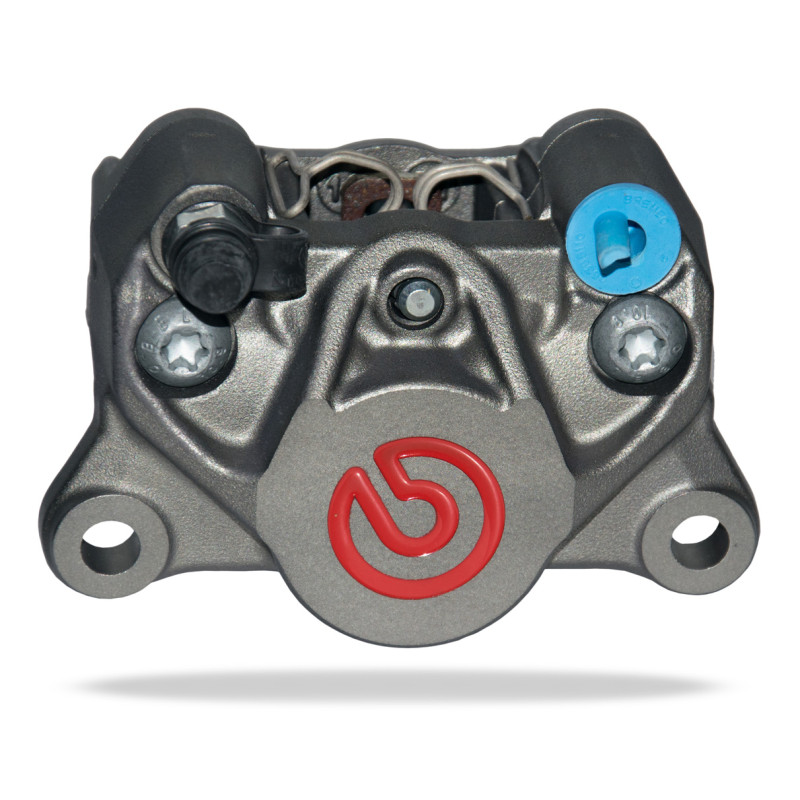 Brembo - Cast Rear Caliper, 84mm Spacing, Titanium / Red Logo