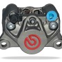 Brembo - Cast Rear Caliper, 84mm Spacing, Titanium / Red Logo