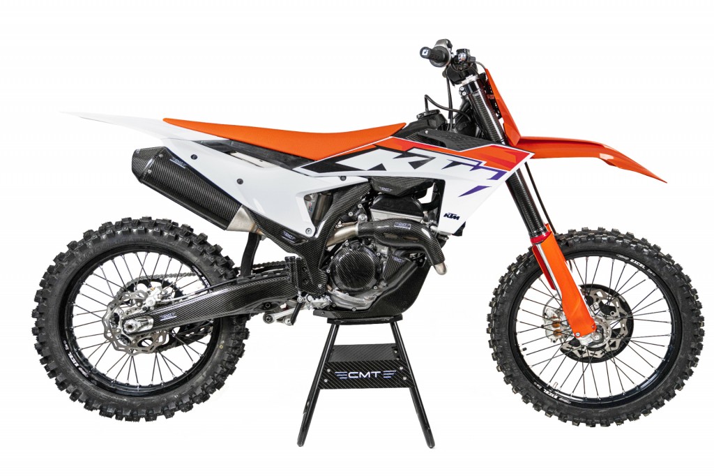 CMT Compositi Carbon Upper Fork Guards for KTM SMR 450 /  SX / SXF / Husqvarna FC / FS / TC / 701 (2023)