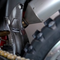 CMT Compositi Carbon Fiber Upper Rear Shock Guard for KTM SX-F, EXC-F, SX, XCF-W, GAS GAS, Husqvarna Models CMT Compositi Carbon Fiber Upper Rear Shock Guard for KTM SX-F, EXC-F, SX, XCF-W, GAS GAS, Husqvarna Models
