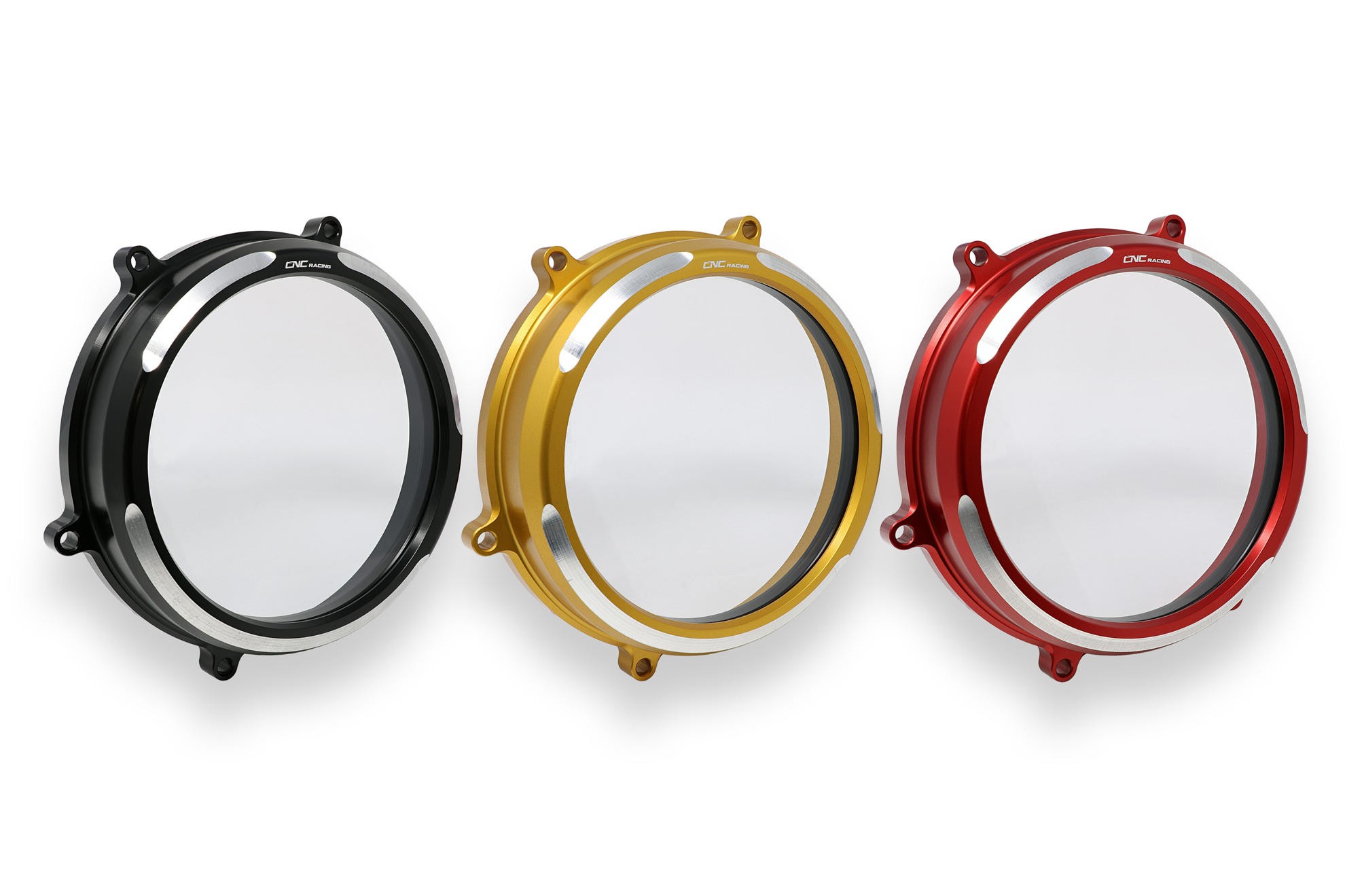 CNC Racing Clear Oil Bath Clutch Cover (Bi-Color) - Ducati Panigale 1299/1199/959 Superleggera