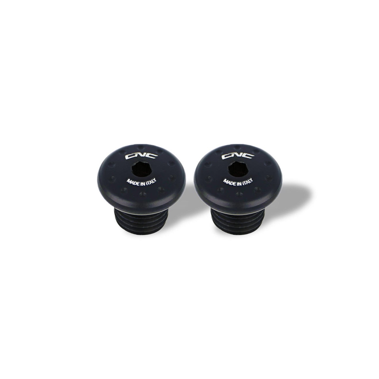 CNC Racing M8 Thread Passenger Rearset / Foot Peg Frame Block Off Caps - Panigale 1199 / 1299 / V2 / V4 / SF V4