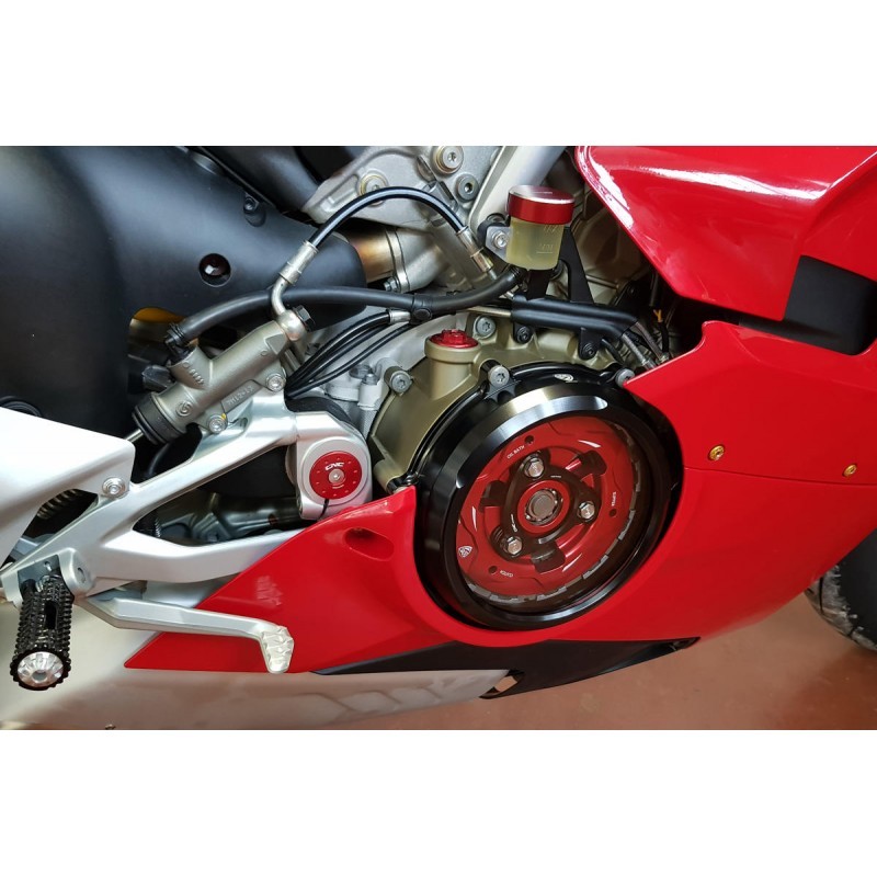 CNC Racing Clear Wet Clutch Cover - Ducati Panigale V4 and Streetfighter V4