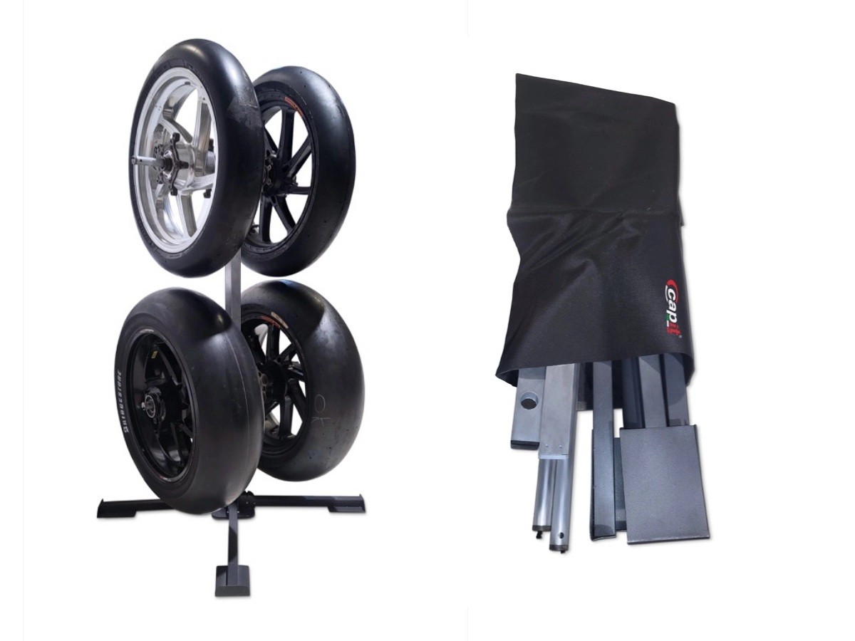 CapIt Totem 4 Collapsible Tire & Wheels Rack