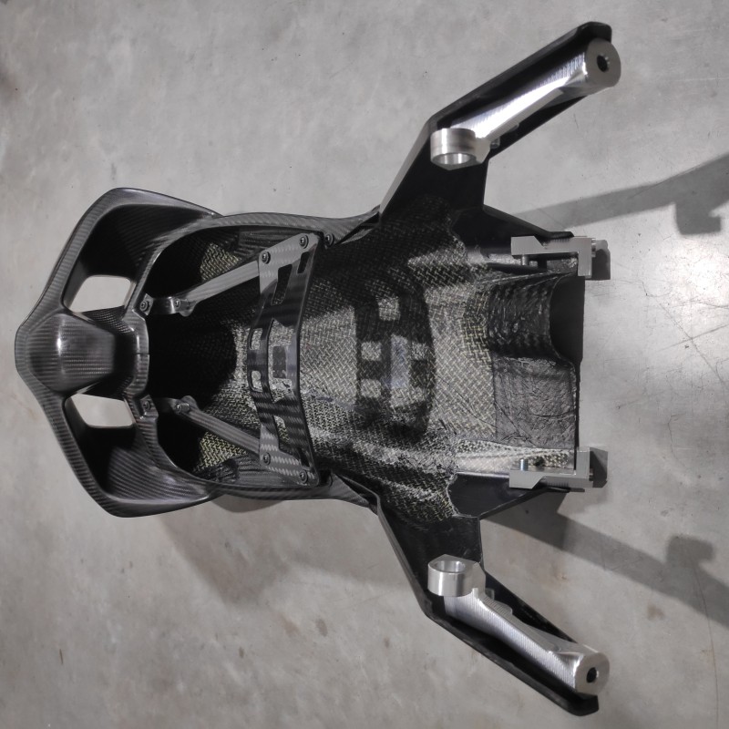 Carbon Fiber Subframe / Monocoque Tail Assembly - Ducati Panigale V4 R / V4 S / V4 SP / Superleggera